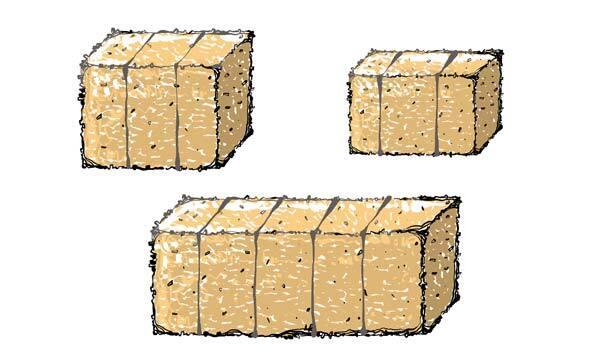 Bottes de paille - illustration