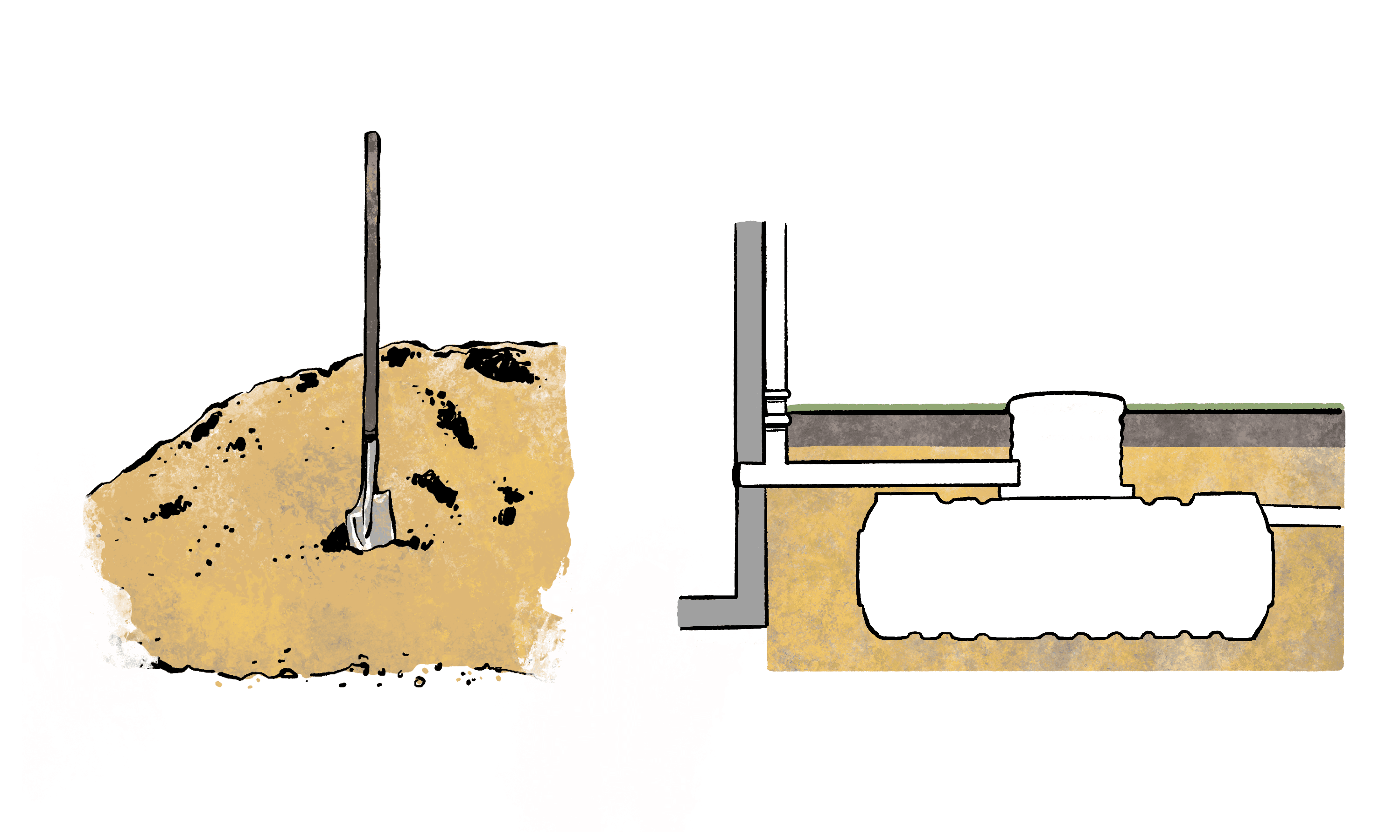 Sable de remblai - illustration