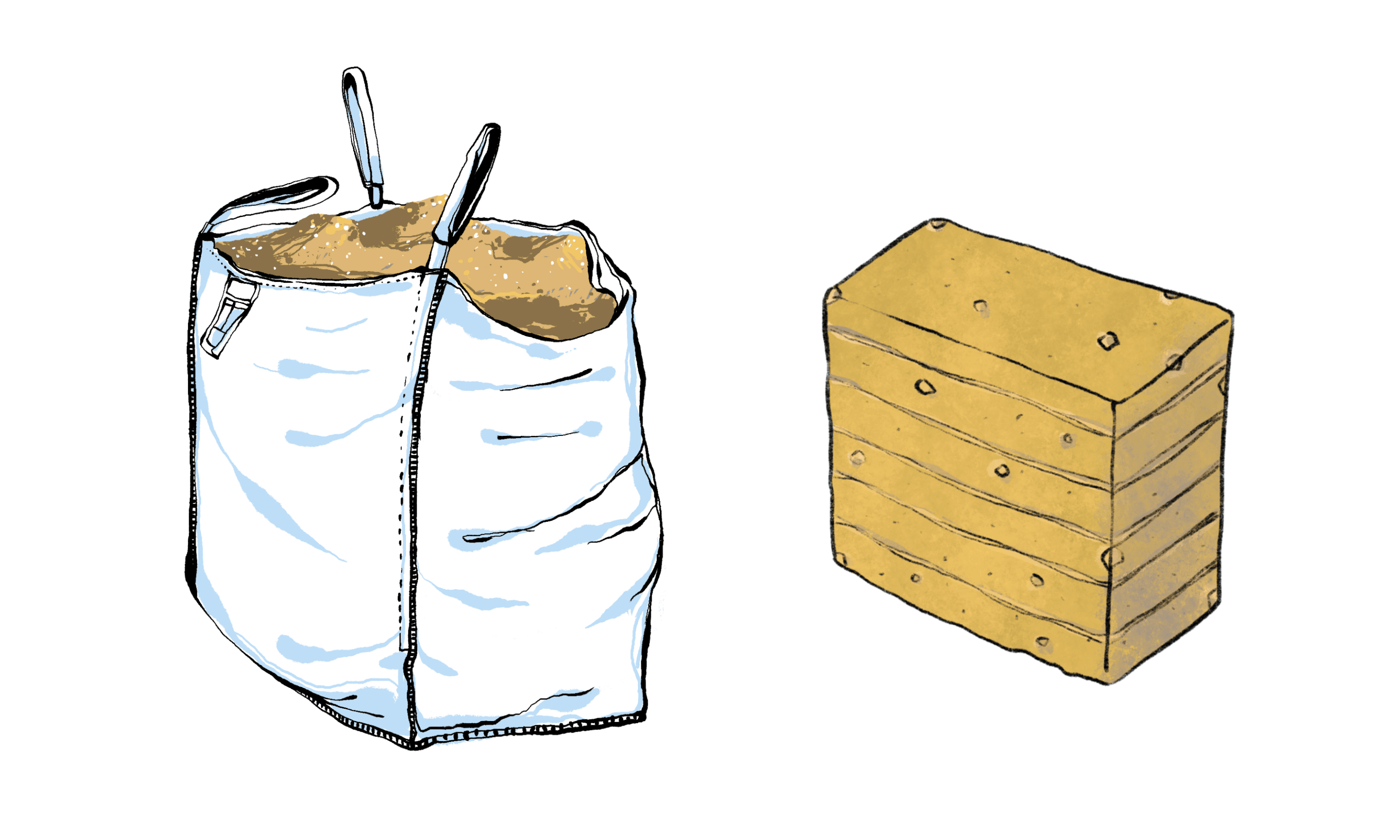 Terre à Pisé prête à l'emploi - illustration
