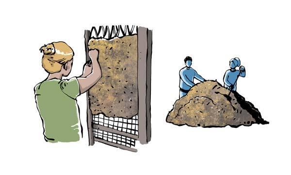 Torchis humide prêt à l'emploi - illustration