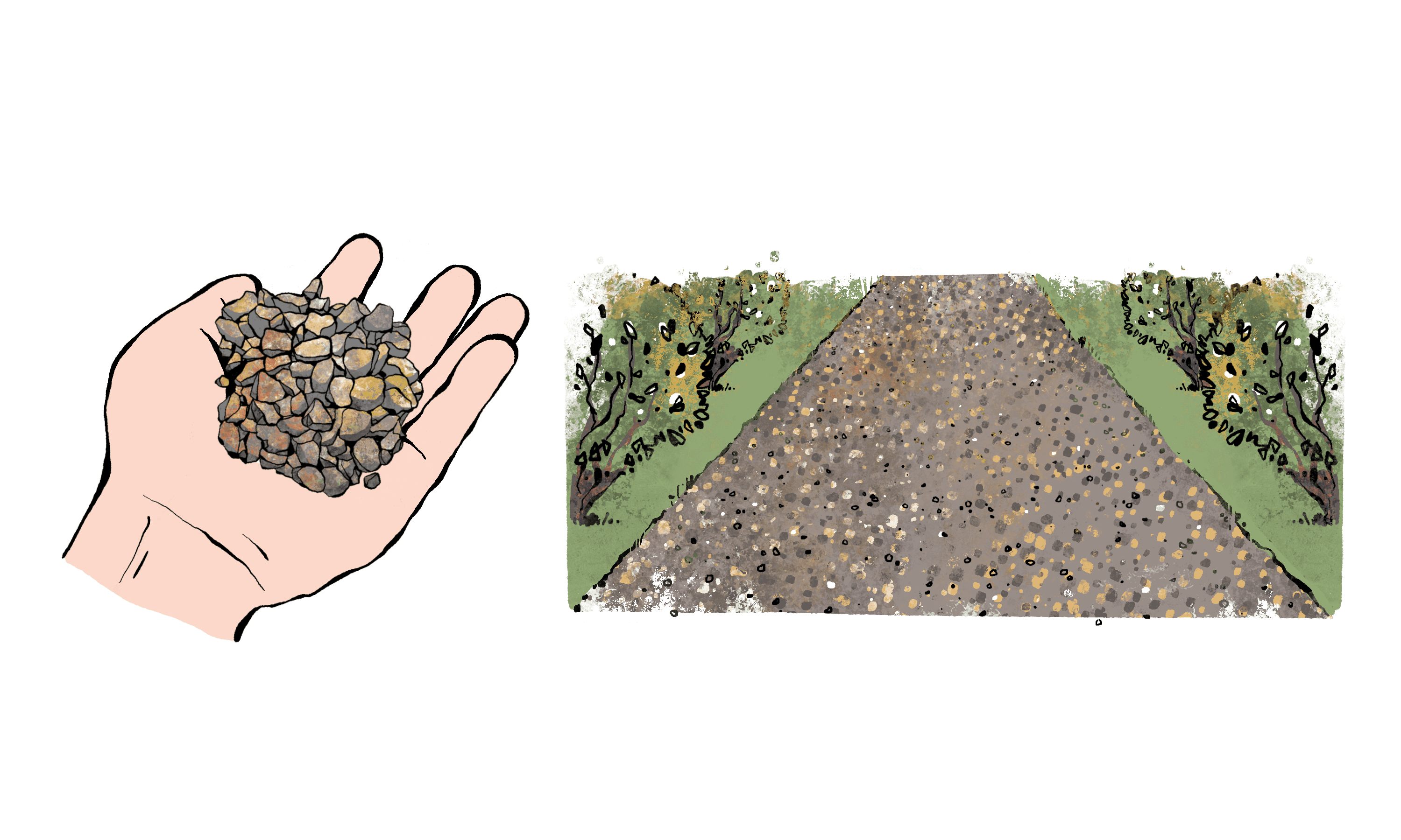 Graviers pour allée - illustration